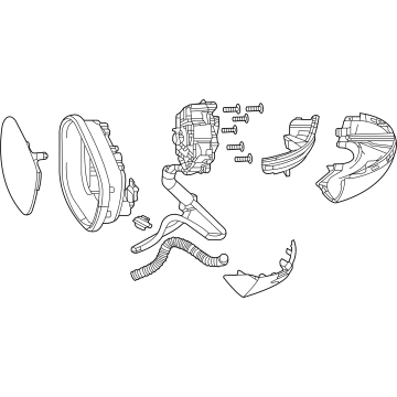 Honda 76208-3W0-A43 SET LH-R, MIR ASSY