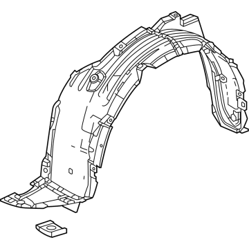 Honda 74100-3A0-A00 FENDER ASSY-, R- FR