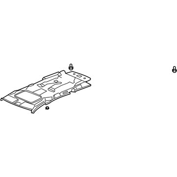 Honda 83200-SHJ-Z21ZB Lining Assy., Roof *NH220L* (Sunroof) (CLEAR GRAY)