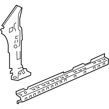 Honda 63620-T0A-305ZZ Reinforcement Set, L. Side Sill