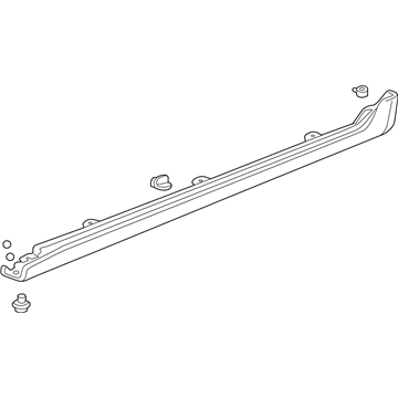 Honda 71850-SEA-911ZC Garnish Assy., L. Side Sill *B538M*(Bluish Silver Metallic)