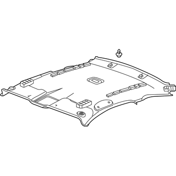 Honda 83200-TE0-A01ZA Lining Assy., Roof *NH686L* (QP LIGHT WARM GRAY)