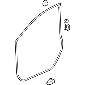 Honda 72350-TR0-A01 Weatherstrip, L. FR. Door