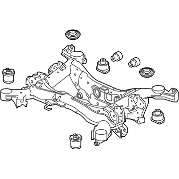 Honda 50300-TG7-A02 Sub-Frame Assembly, Rear Suspension (4Wd)