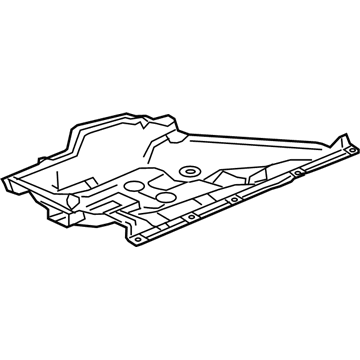 Honda 74613-TLA-A00 Cover Assy., L. Middle Floor (Lower)