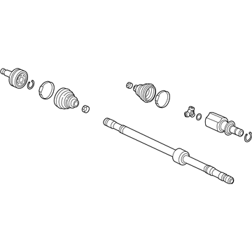 Honda 44306-TBA-A51 Shaft Assembly, L Drive